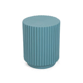 Roderick Ribbed Side Stool Blue - Home4u